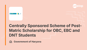 Centrally Sponsored Scheme of Post-Matric Scholarship for OBC, EBC and DNT Students for studying in India