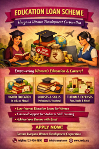 Education Loan Scheme: Haryana Women Development Corporation