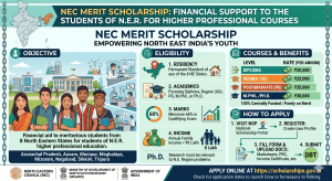 Financial Support To The Students Of N.E.R For Higher Professional Courses (NEC Merit Scholarship)