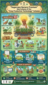 “Sugarcane Nursery Premium” Sub-Scheme of the “Crop Production Technology” Scheme