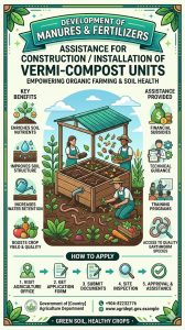 Development of Manures & Fertilizers: Assistance for Construction/Installation of Vermi-Compost Units