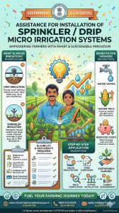 Assistance for Installation of Sprinkler / Drip Micro Irrigation Systems