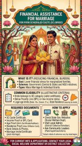 Financial Assistance for Marriage of Poor Scheduled Caste Brides