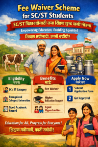 Fee Waiver Scheme For SC/ST Students Pursuing Higher Education