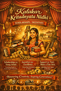 Kalakar Kritadnyata Nidhi: Scholarships/Incentives