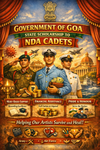 Government of Goa State Scholarship to NDA Cadets