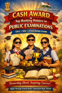Cash Award to Top Ranking Holders in Public Examinations