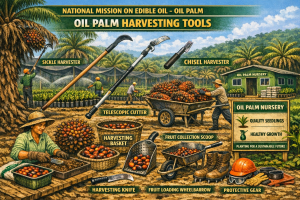 National Mission on Edible Oil- Oil Palm: Harvesting Tools