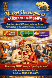 Market Development Assistance to MSMEs: Assistance to MSME Manufacturing Sector Participation in the Exhibition (National and International)