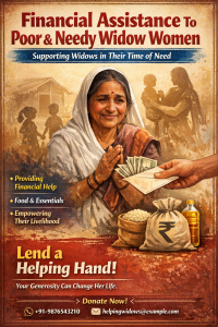 Financial Assistance To Poor & Needy Widow Women