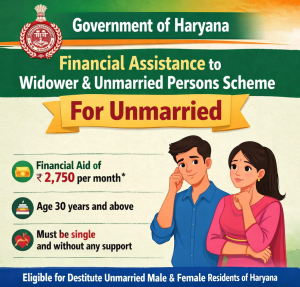 Financial Assistance to Widower and Unmarried Persons Scheme : For Unmarried