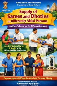 Supply of Sarees and Dhoties to Differently Abled Persons