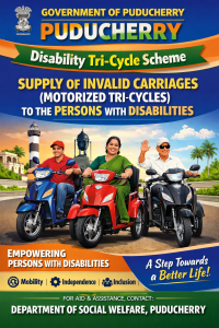 Supply of Invalid Carriages (Motorized Tri-cycles) to the Persons With Disabilities