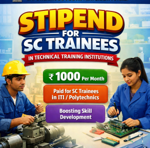 Stipend to Scheduled Caste Trainees in Technical Training Institutions