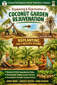 Replanting & Rejuvenation of Coconut Garden” by the Coconut Development Board