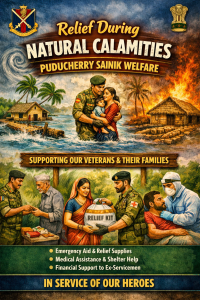 Relief During Natural Calamities Such as Cyclone, Flood or Fire (Sainik Welfare)