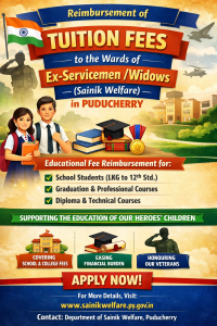 Reimbursement of Tuition Fees to the Wards of Ex-Servicemen/Widows (Sainik Welfare)