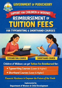 Reimbursement of Tuition Fees for Typewriting and Shorthand Courses for Children of Widows