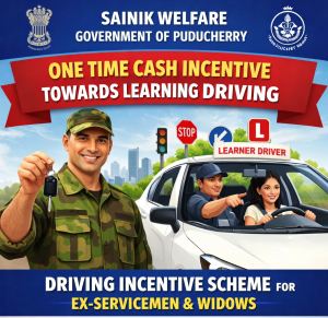 One Time Cash Incentive towards Learning Driving (Sainik Welfare)