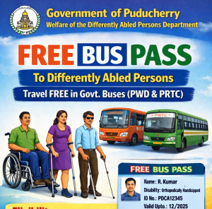 Issue of Free Bus Pass to Differently Abled Person