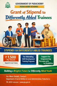 Grant of Stipend to Differently Abled Trainees