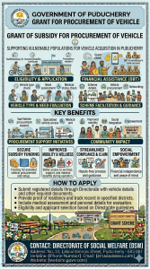 Grant of Subsidy for Procurement of Vehicle