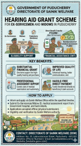 Hearing Aid Grant (Sainik Welfare)