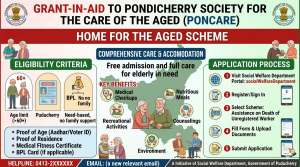 “Home for the Aged” under Grant-in-Aid to Pondicherry Society for the Care of the Aged (PONCARE)