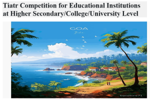 Tiatr Competition for Educational Institutions at Higher Secondary/College/University Level