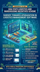 Goa State Logistics and Warehousing Incentives Scheme: Subsidy towards Upgradation in Logistics Management Software