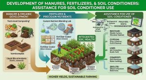 Development of Manures & Fertilizers: Assistance for use of Soil Conditioner