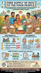 Free Supply of Rice to the Poor People