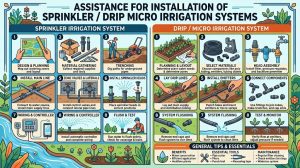 Assistance for Installation of Sprinkler / Drip Micro Irrigation Systems