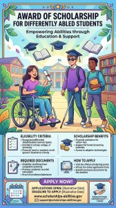 Award of Scholarship to Differently Abled Person Students