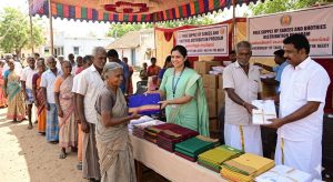 Free Supply of Sarees and Dhothies to the Poor People
