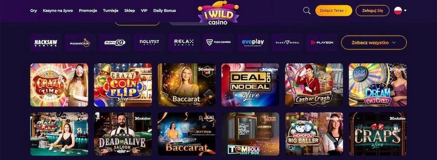 Testimonianza sul sito di iWild Casino
